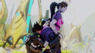 widowmaker ass x tracer (kishi) [Overwatch]