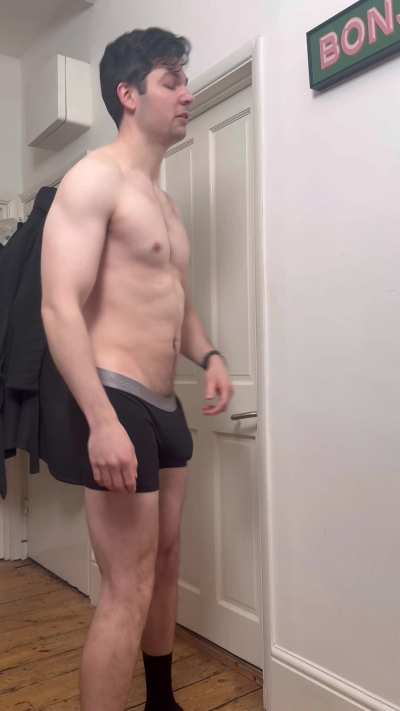 Naked bro returns from vacation