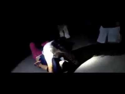 girls fighting at night