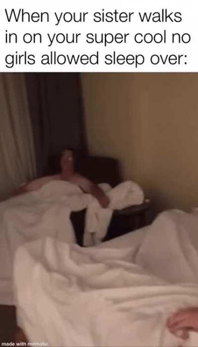 If you don’t get out I’m telling mom