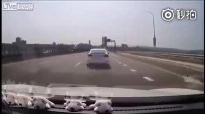 To prevent the car behind from overtaking.