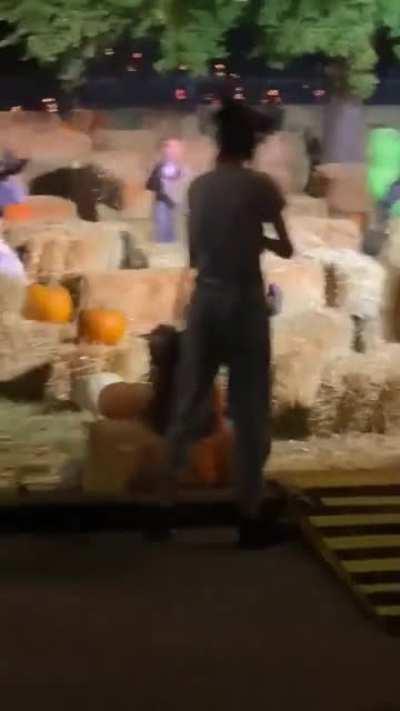 At least he didn’t break character.