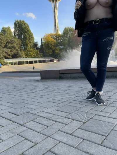 Beautiful day at the Space Needle!