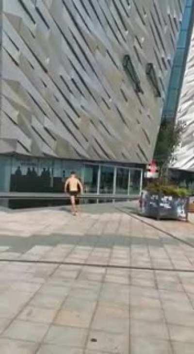 Diving in a public pool