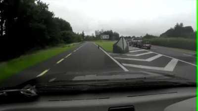 Wheel waits for the right moment to make a dash for freedom