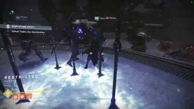 A raid team in complete unison!