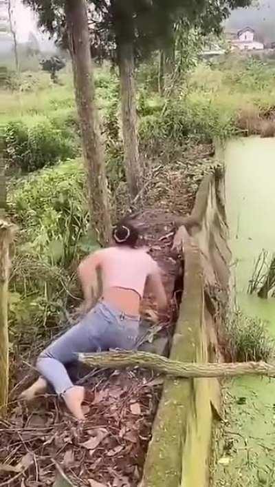 The camera guy seems a dedicated person