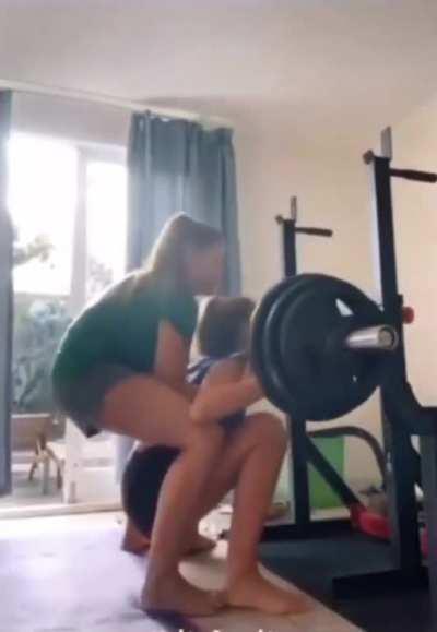 To be her spotter
