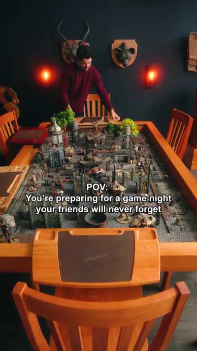 Amazing War Game set up for tabletop miniatures