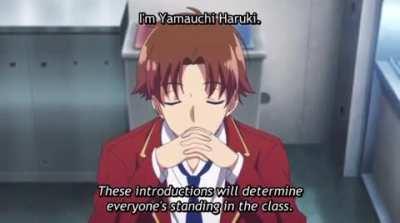 Class introductions [Classroom of the elite]