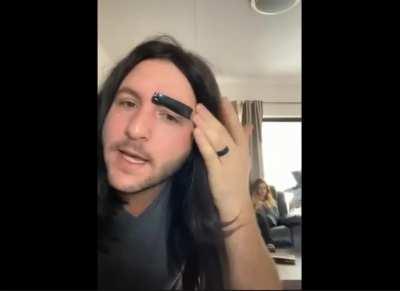 Putting flex tape on your eyebrows and peeling the flex tape off of your eyebrows is always a great idea.