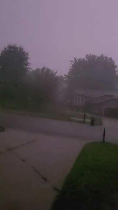 The storm in Wisconsin last night. (Reposted with sound)