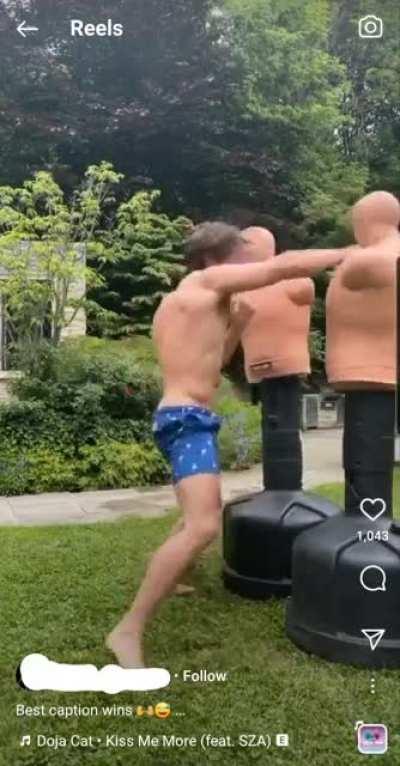 Pretty boy wanted the internet to caption his very badass video