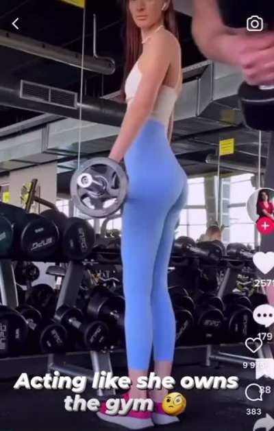 She’s the queen of the gym.