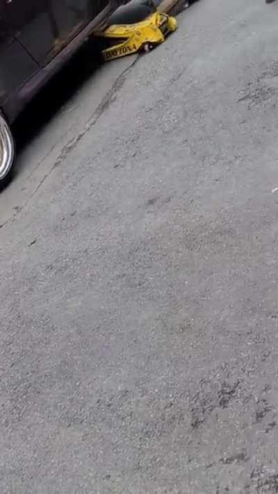 Watch me mount this tire using a torch