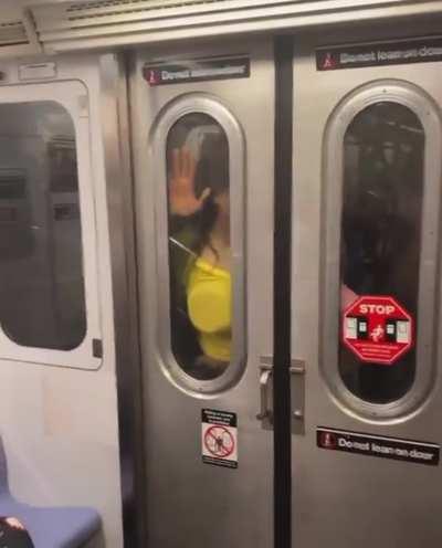 Horny couple comes very close to straight up fucking on the tube