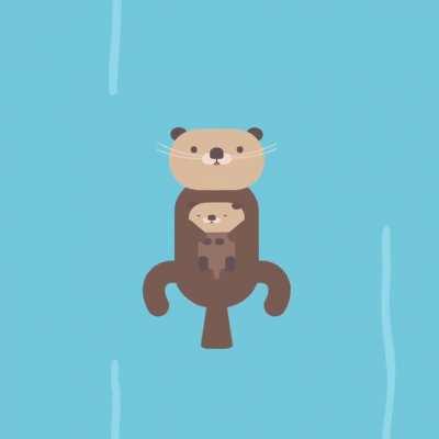 Unfortunately not a real otter, but an animated one!