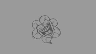 W.I.P. Of Flowey laughing, sound taken from thestorypainters undertale yellow neutral run finale