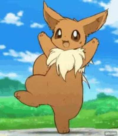 Cute dancing Eevee