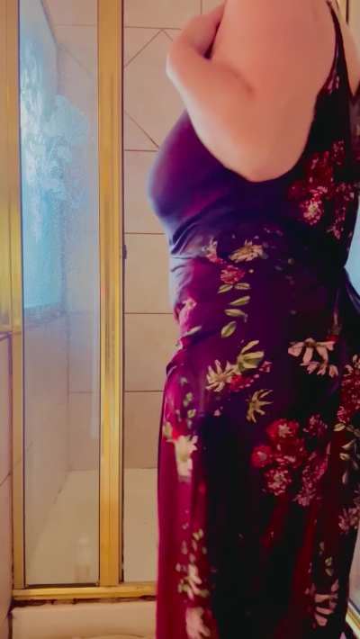 Watch me strip out of these wet clothes