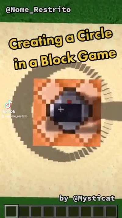 Creating a Circle in Block Game