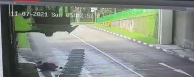 He was just narrowly missed