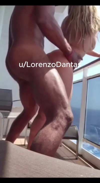Carbian cruise balcony sex. Do u think the room neighbors were listing?