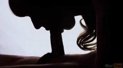 Gorgeous Silhouetted Sucking