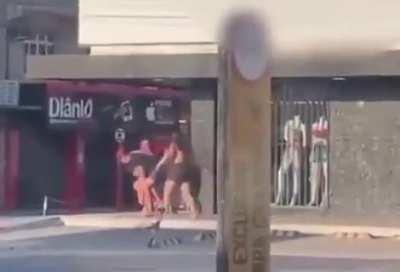 Caught beating his lady…