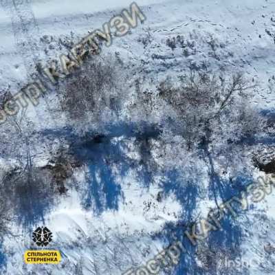 Compilation of recent drone dropped grenade strikes targeting Russian soldiers near Kurakhovo.