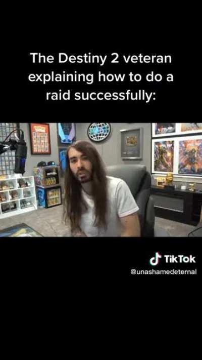 Destiny 2 veteran explaining how to do a raid successfully.