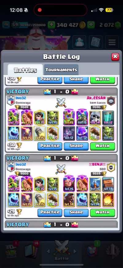 Pushed From 8600 Trophies To 10,000 Without Losing A SINGLE TOWER