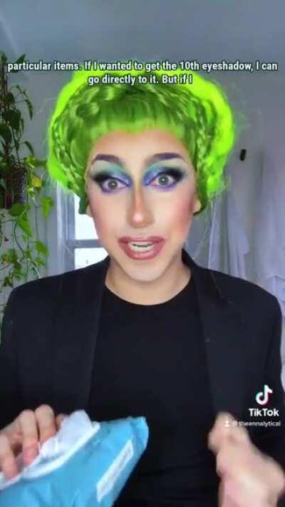 arrays vs linked lists using makeup