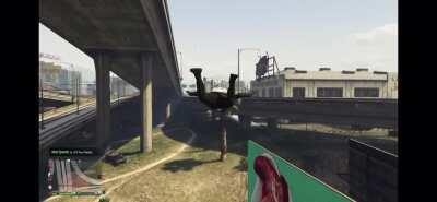 So this weird floating glitched happened