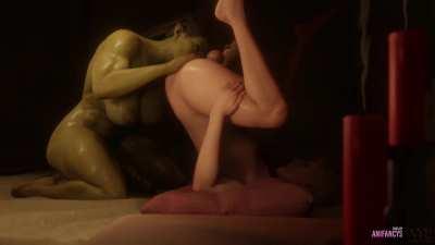 It seems our lovely lady chose wisely with the lovely Orc. (Nyl) [The Bordello: Part 1]