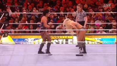 On WWE WrestleMania: Rhea Ripley vs Charlotte Flair