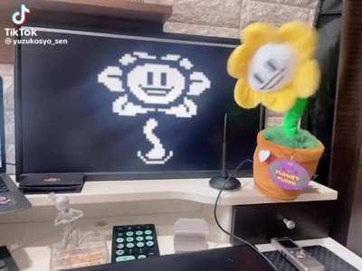 Flowey... dancing?