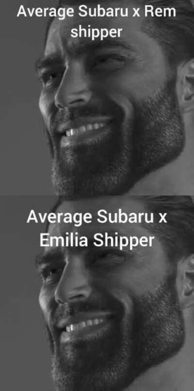 Even though both relationships make perfectly sense, i personally prefer Subaru x Rem