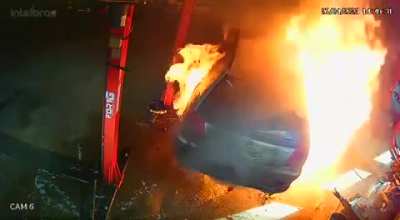 Welding sparks projection