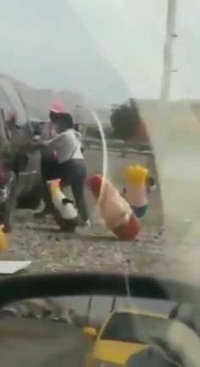 Oh no!! The keys are in the car with the windows rolled up and the door is locked....