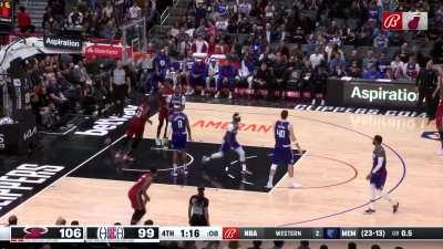 [Highlight] Bam Adebayo Gives Himself 31 and almost guarantees the Heat Win against the Clippers with the Dunk