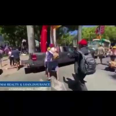 Vietnamese Trump supporter gets harrassed by another Trump supporter