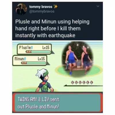 Plusle and Minun are grooving