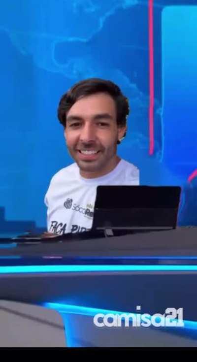 Ricardo Goulart e Bruno Henrique apresentando o Jornal Nacional