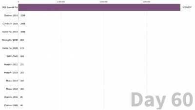 For everyone asking why i didn't include the Spanish Flu and other plagues in my last post... [OC]