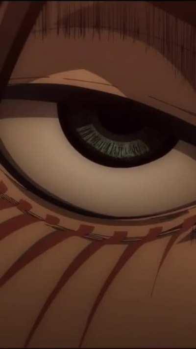 Eren has only acknowledged Levi Once the whole timeskip with a stare he really didn't give a fuck about him lol I won't be surprised if he actually forgot him. Also look whose eyes flinch