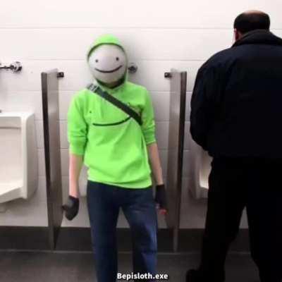 Dream annoys man in bathroom