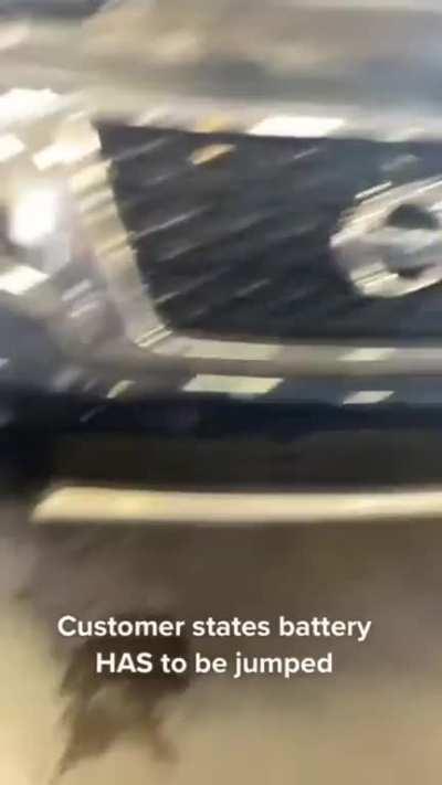 BATTERY *MUST* BE JUMPED