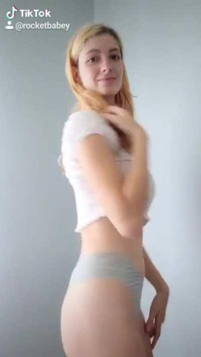 Cute tiktok girl with huge tits