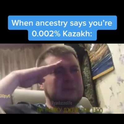 When ancestry says you’re 0.002% Kazakh...